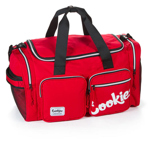 COOKIES HERITAGE DUFFLE BAG NYLON DUAL POCKETS