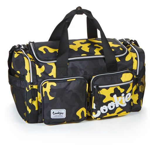 COOKIES HERITAGE DUFFLE BAG NYLON DUAL POCKETS