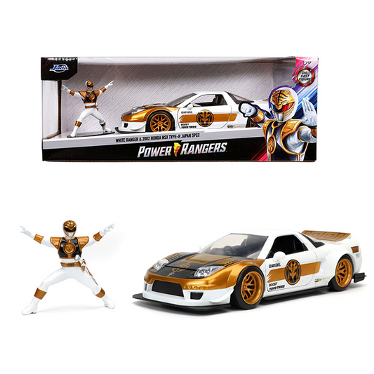 MIGHTY MORPHIN POWER RANGERS 1:24 SCALE DIE CAST - WHITE RANGER