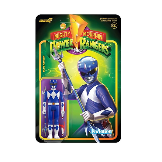 POWER RANGERS 3 3/4 REACTION FIGURE - BLUE RANGER